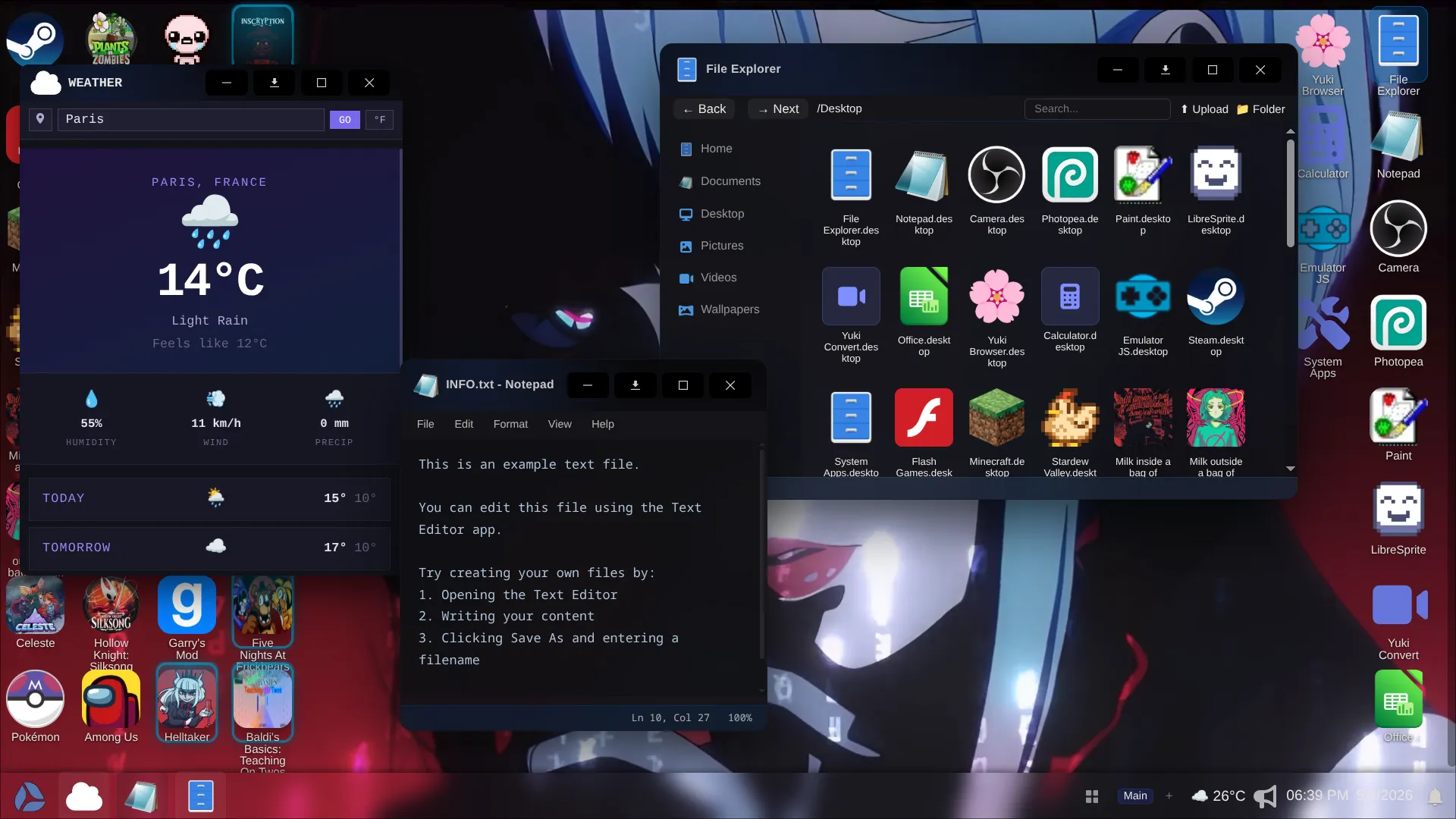 YukiOS Apps